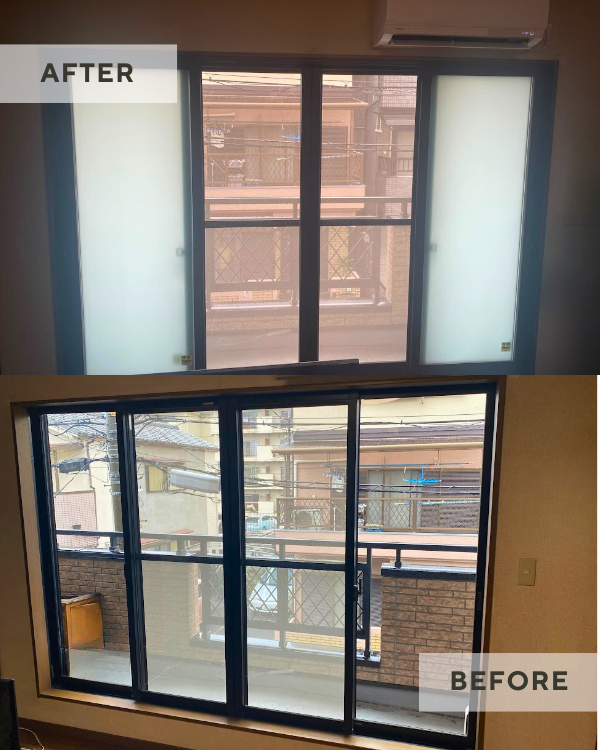 インプラス工事で目線対策と断熱性アップ｜60代ご夫婦の内窓リフォーム事例【東大阪市】